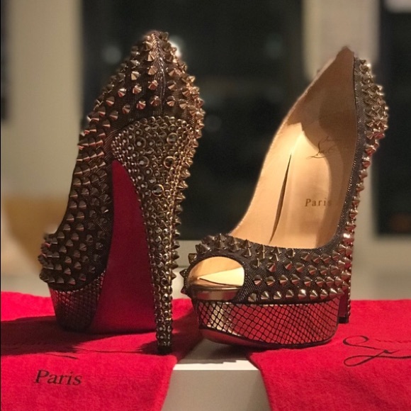 Christian Louboutin Shoes - Authentic Hematite Strass